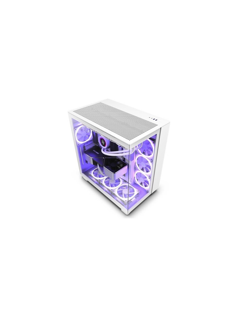 NZXT H6 Flow CC-H61FW-01 Fanlı Beyaz ATX Oyuncu Kasası - 1